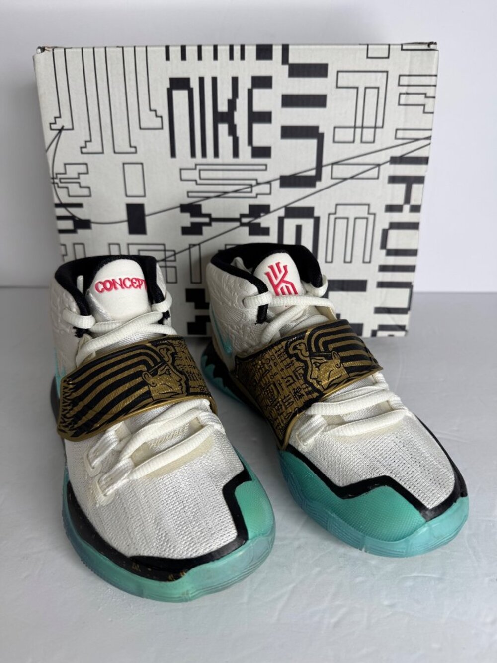 Concepts x Nike Kyrie 6 PS Golden Mummy High Top Sneaker kids US 12 C EU 29.5 - Picture 2 of 8